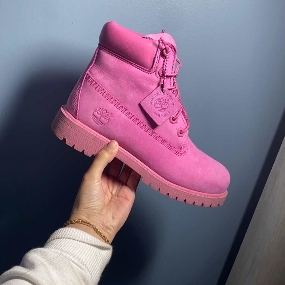 Pink Timberlands
